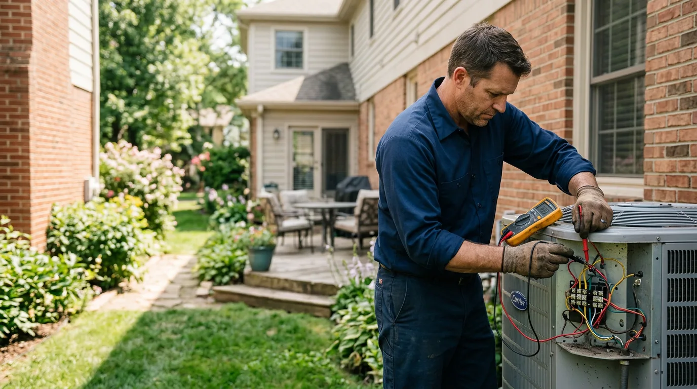 HVAC technician working near Driftwood, PA